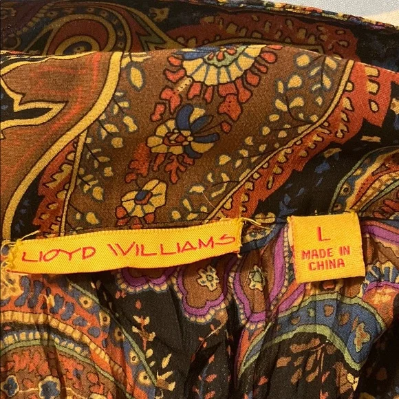 Paisley Ruffle Blouse - Multicolor - Picture 2 of 3